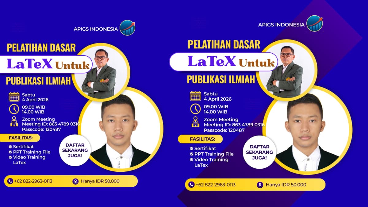 Pelatihan Dasar LaTeX untuk Publikasi Ilmiah
